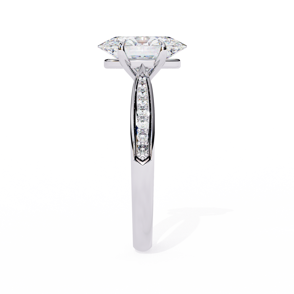 Azaria Solitaire Silver Ring