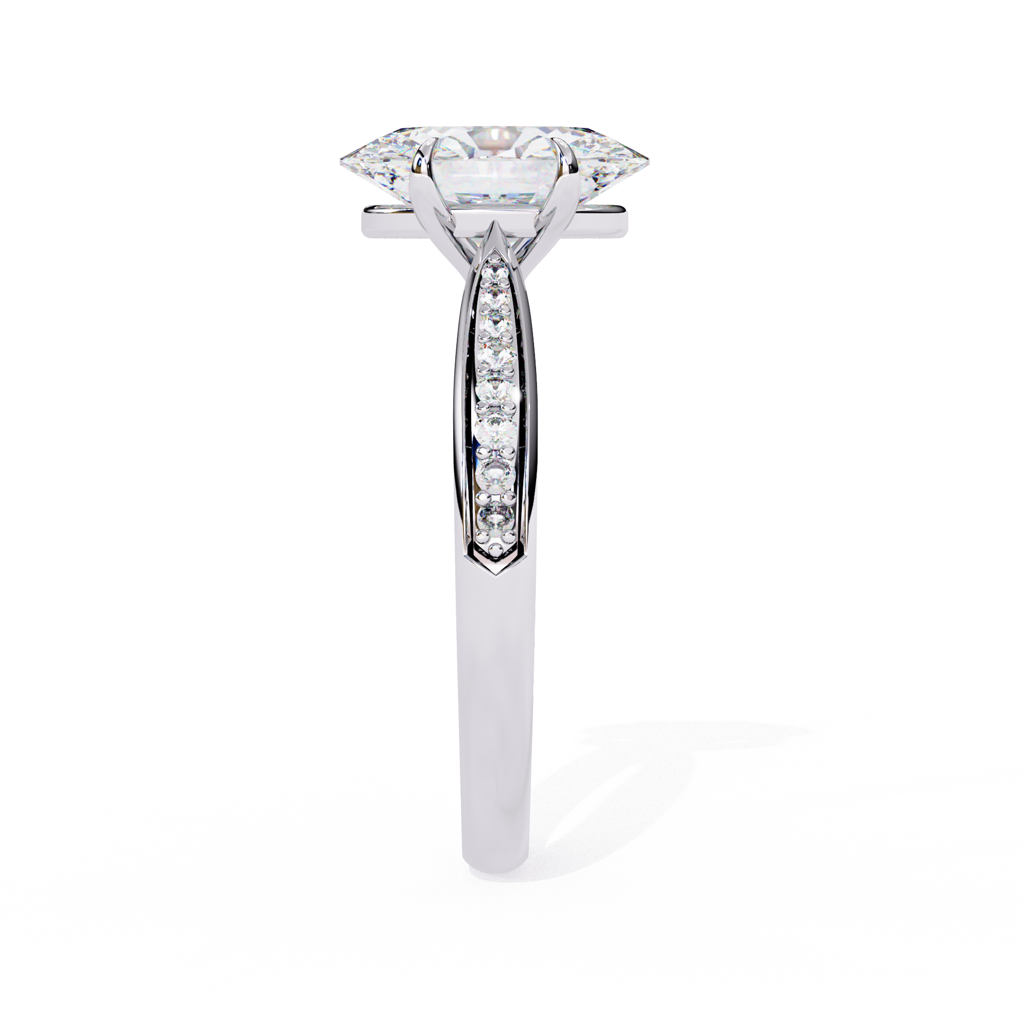 Azaria Solitaire Silver Ring