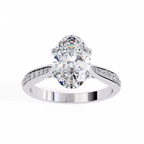 Azaria Solitaire Silver Ring