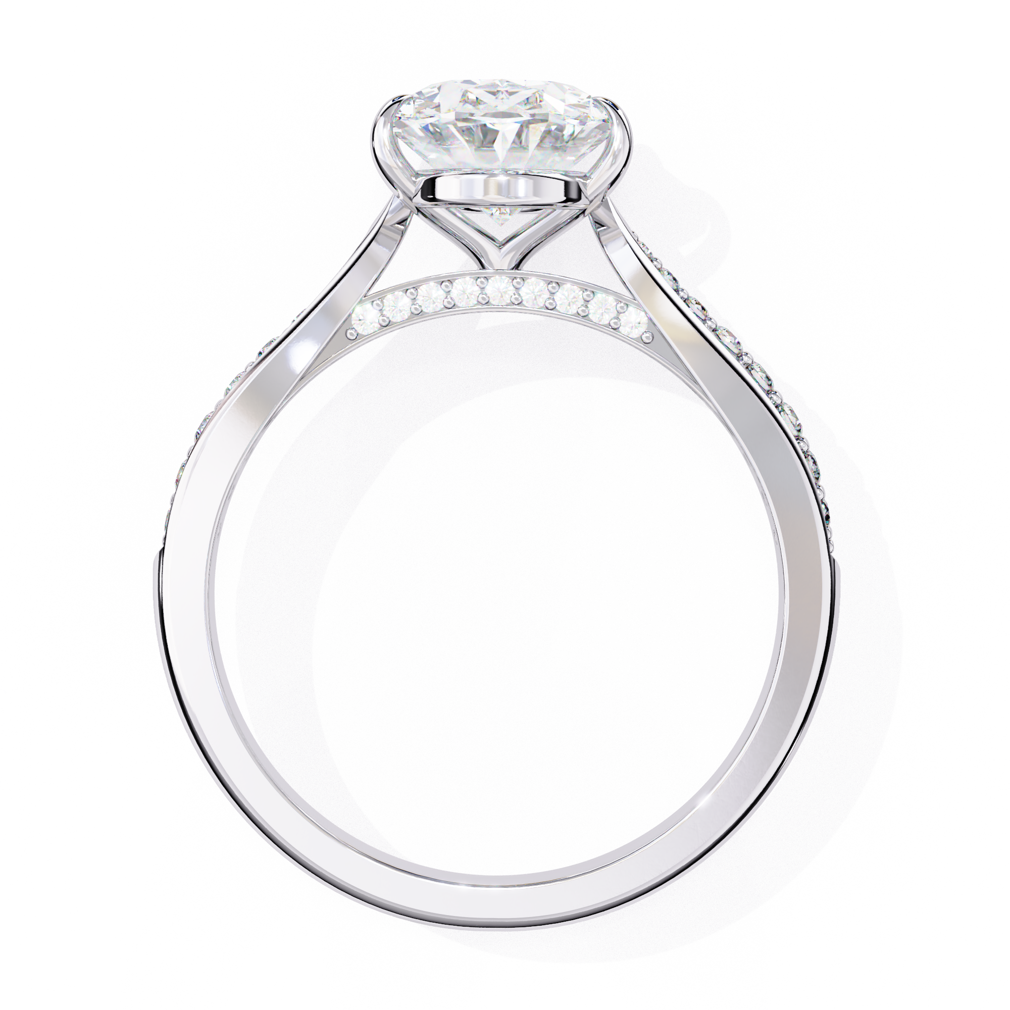 Azaria Solitaire Silver Ring