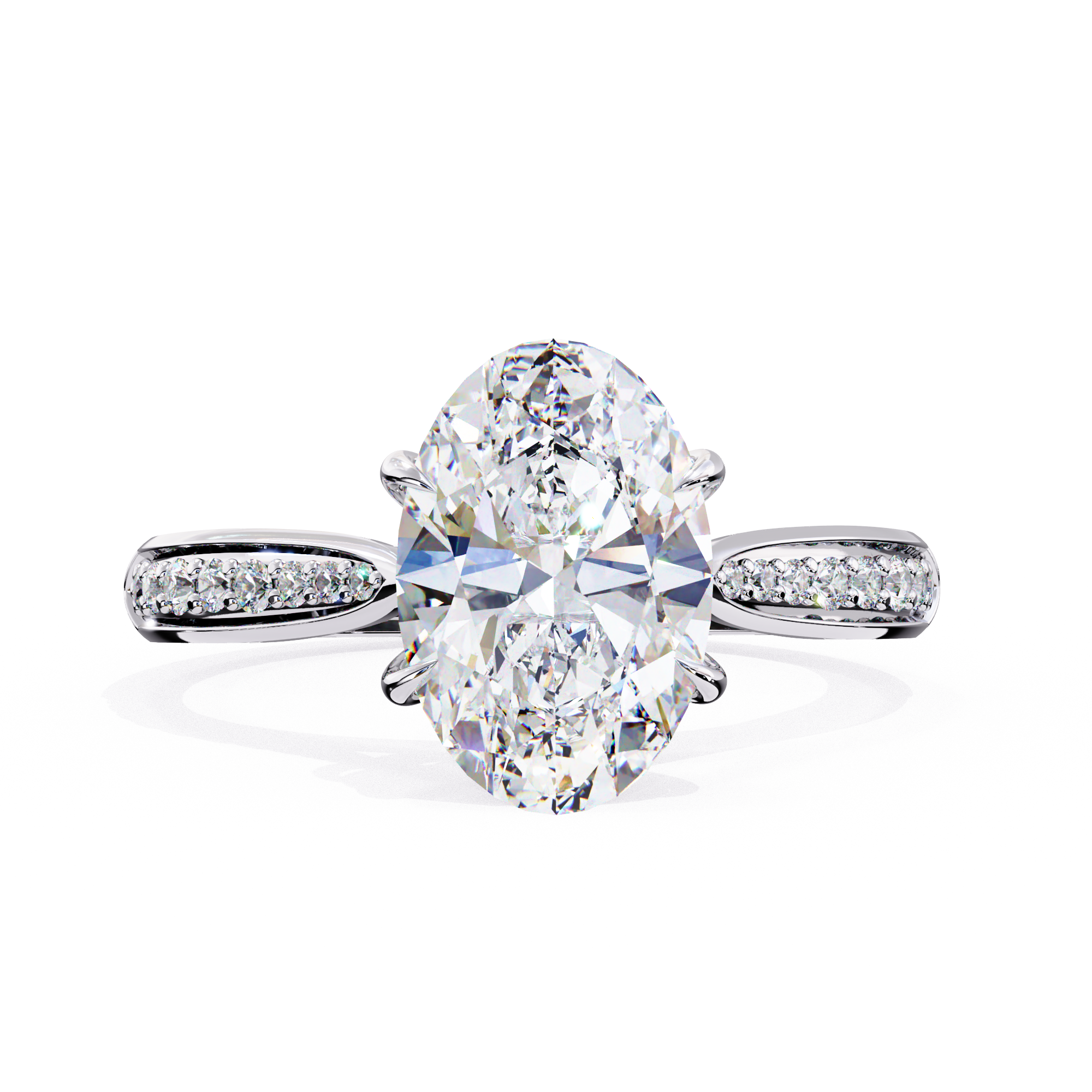 Azaria Solitaire Silver Ring