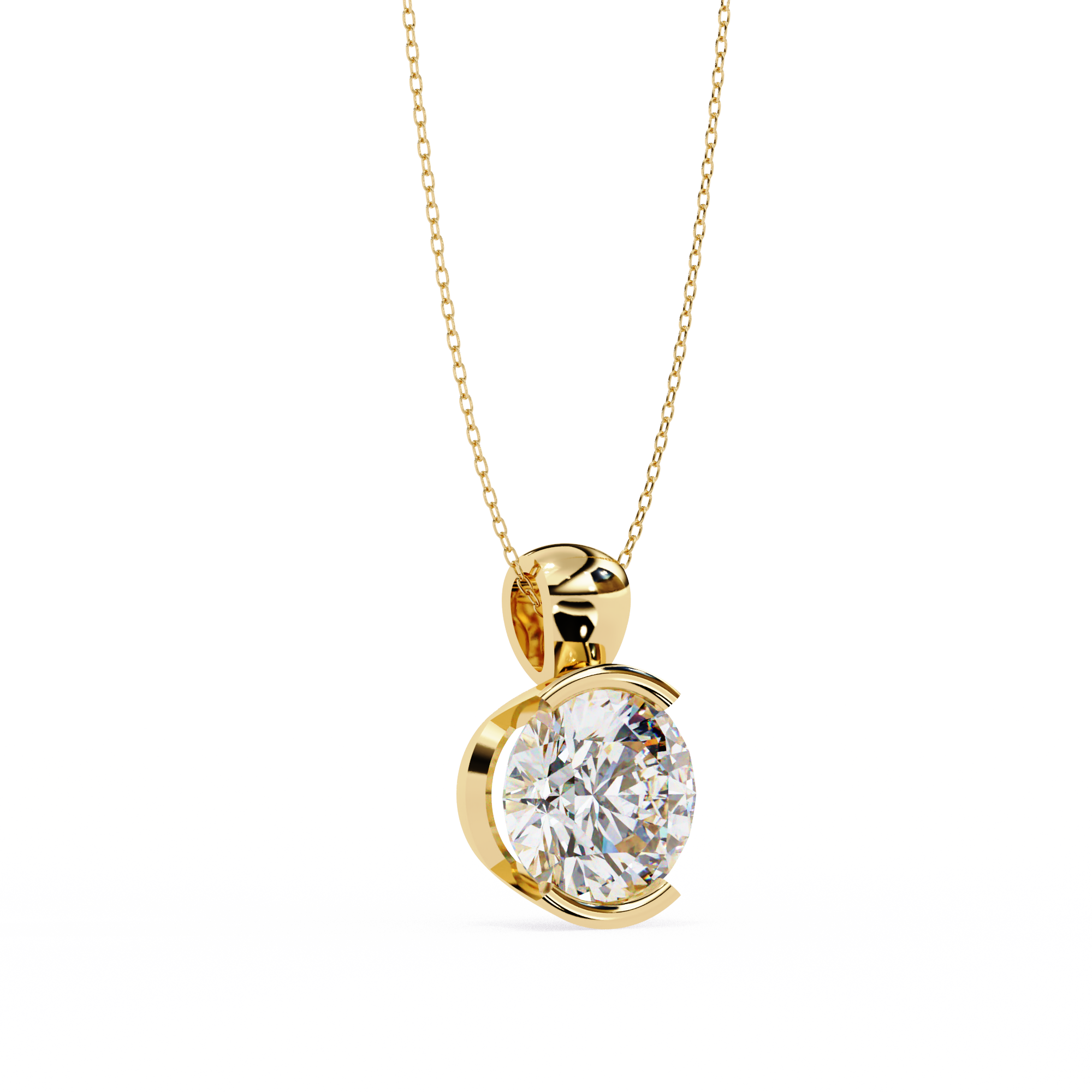 Cataleya Solitaire Pendant