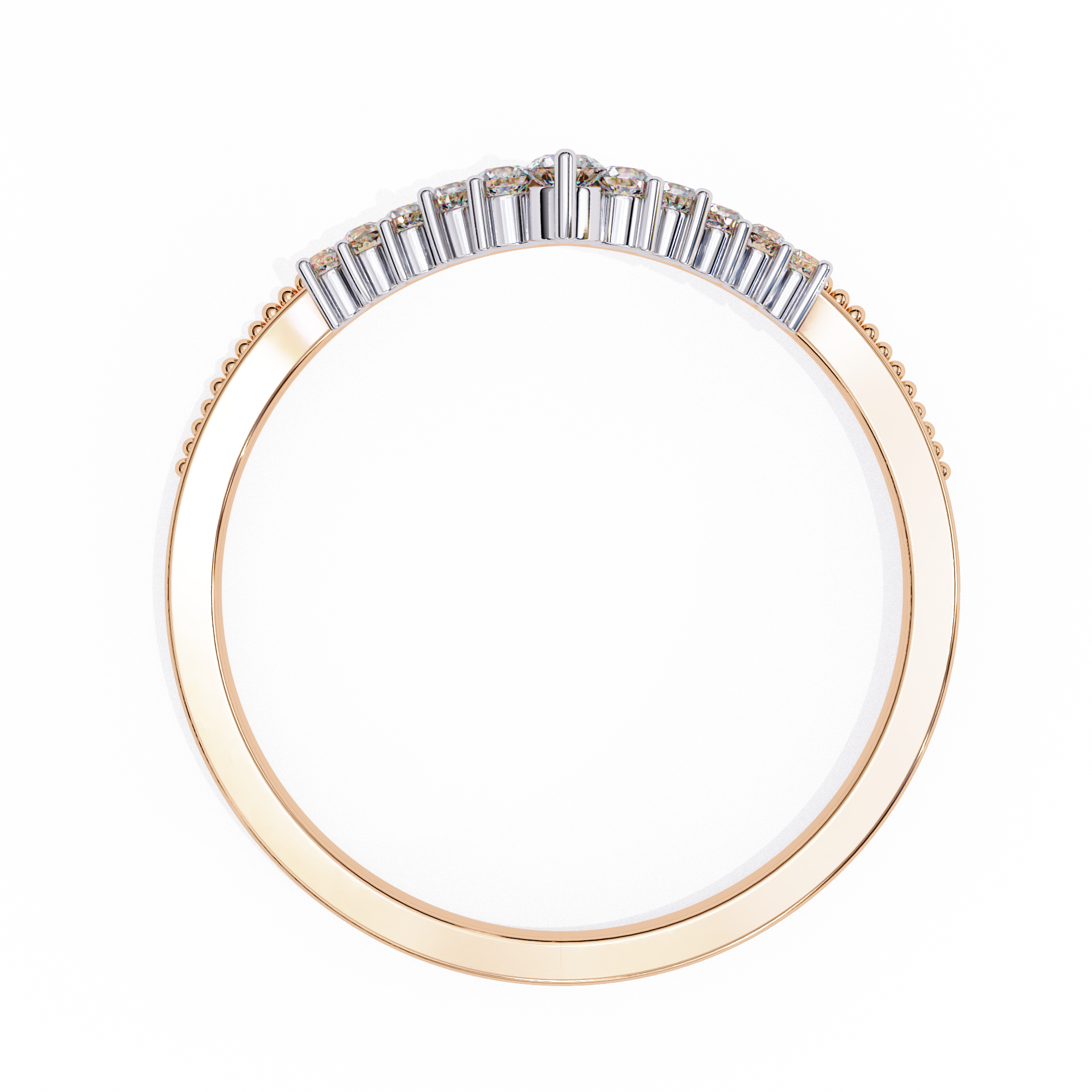 Ann Diamond Silver Band