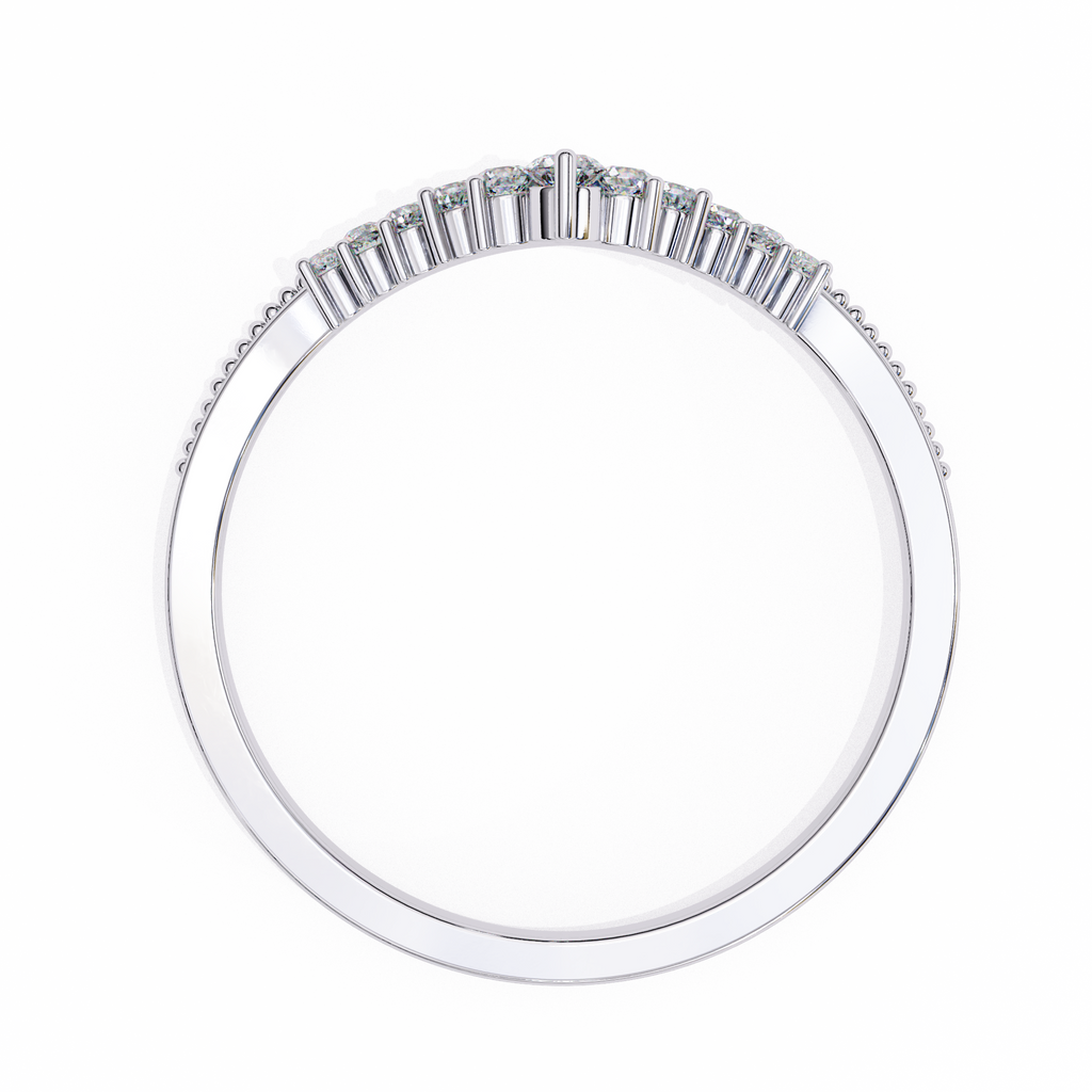 Ann Diamond Silver Band