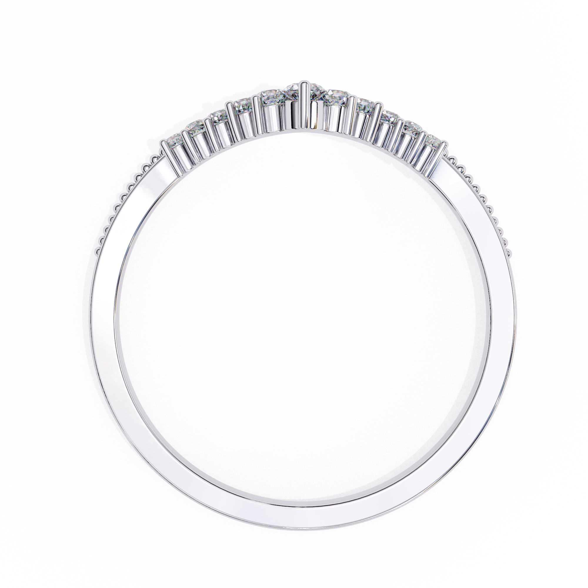 Ann Diamond Silver Band