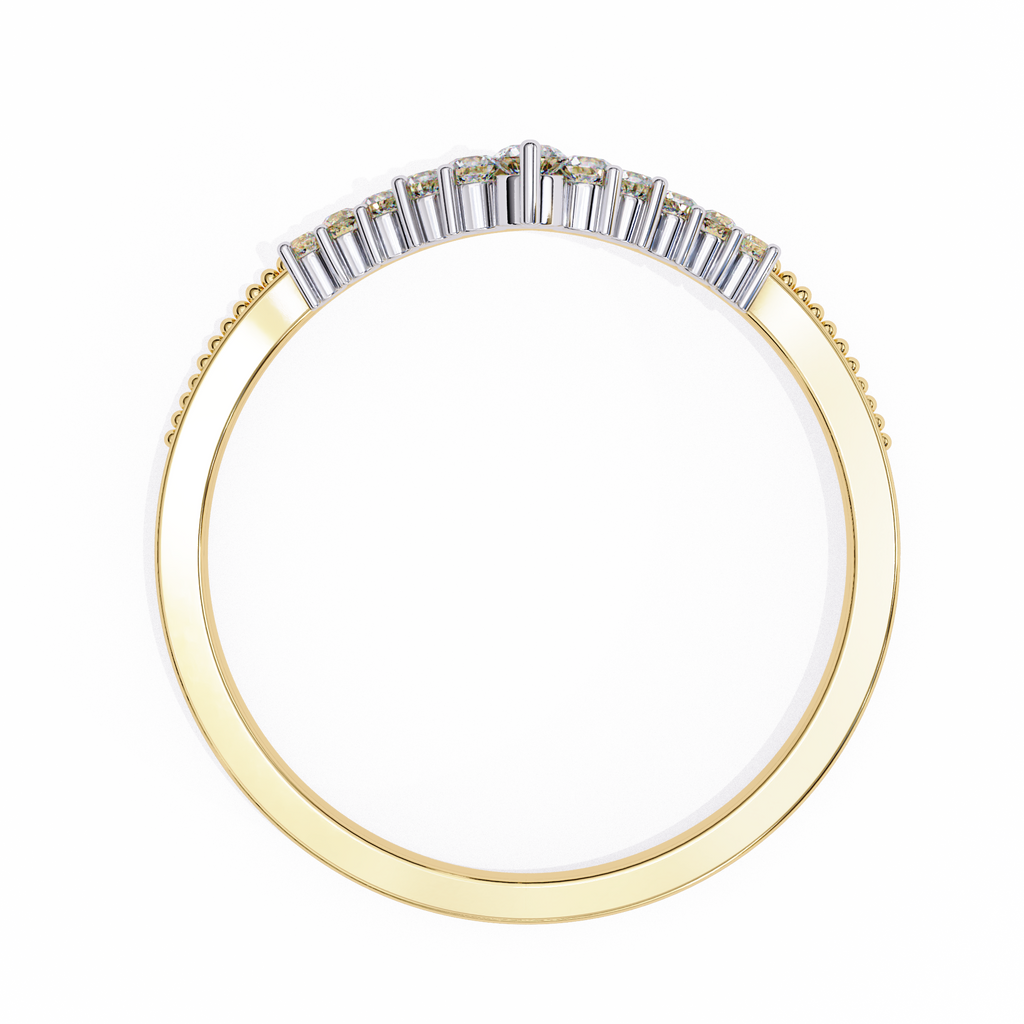 Ann Diamond Silver Band