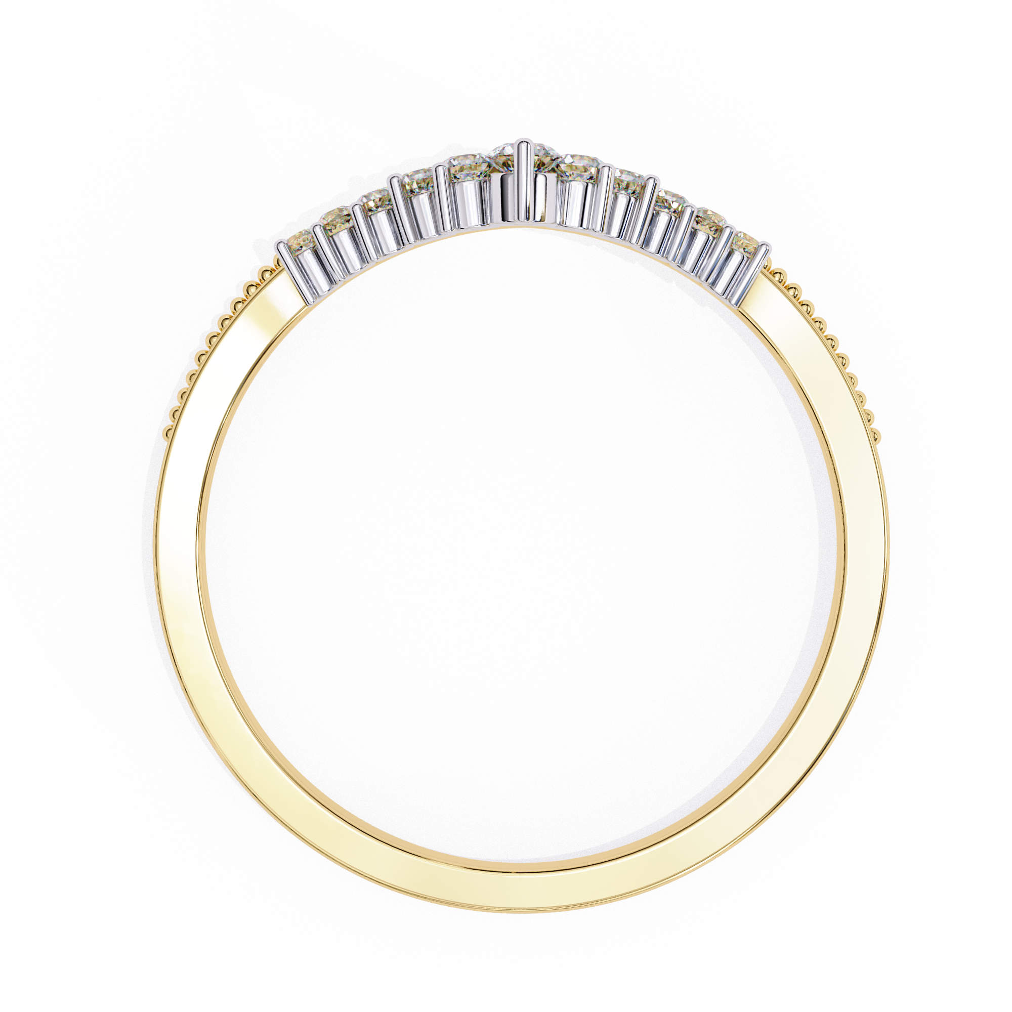 Ann Diamond Silver Band