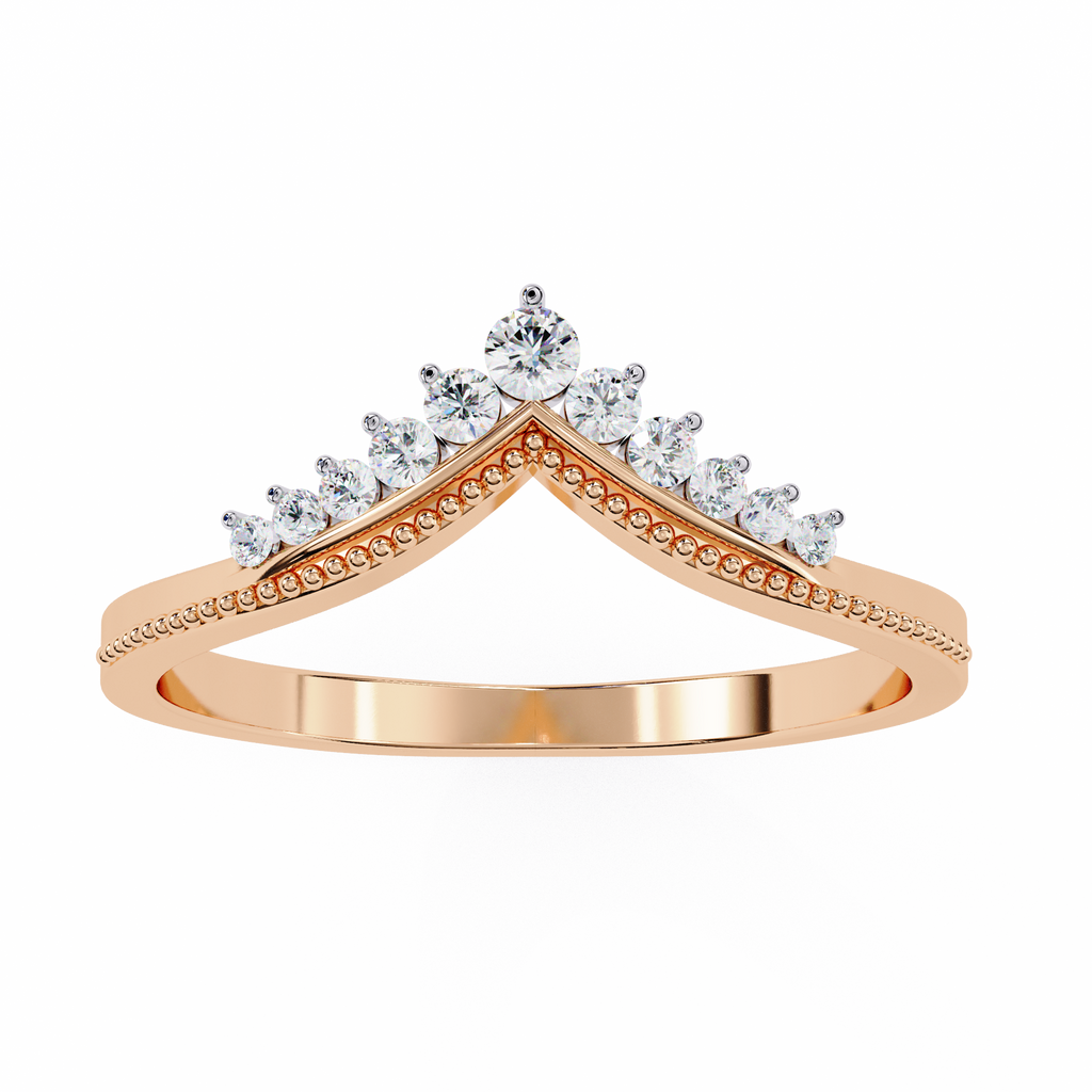 Ann Diamond Silver Band