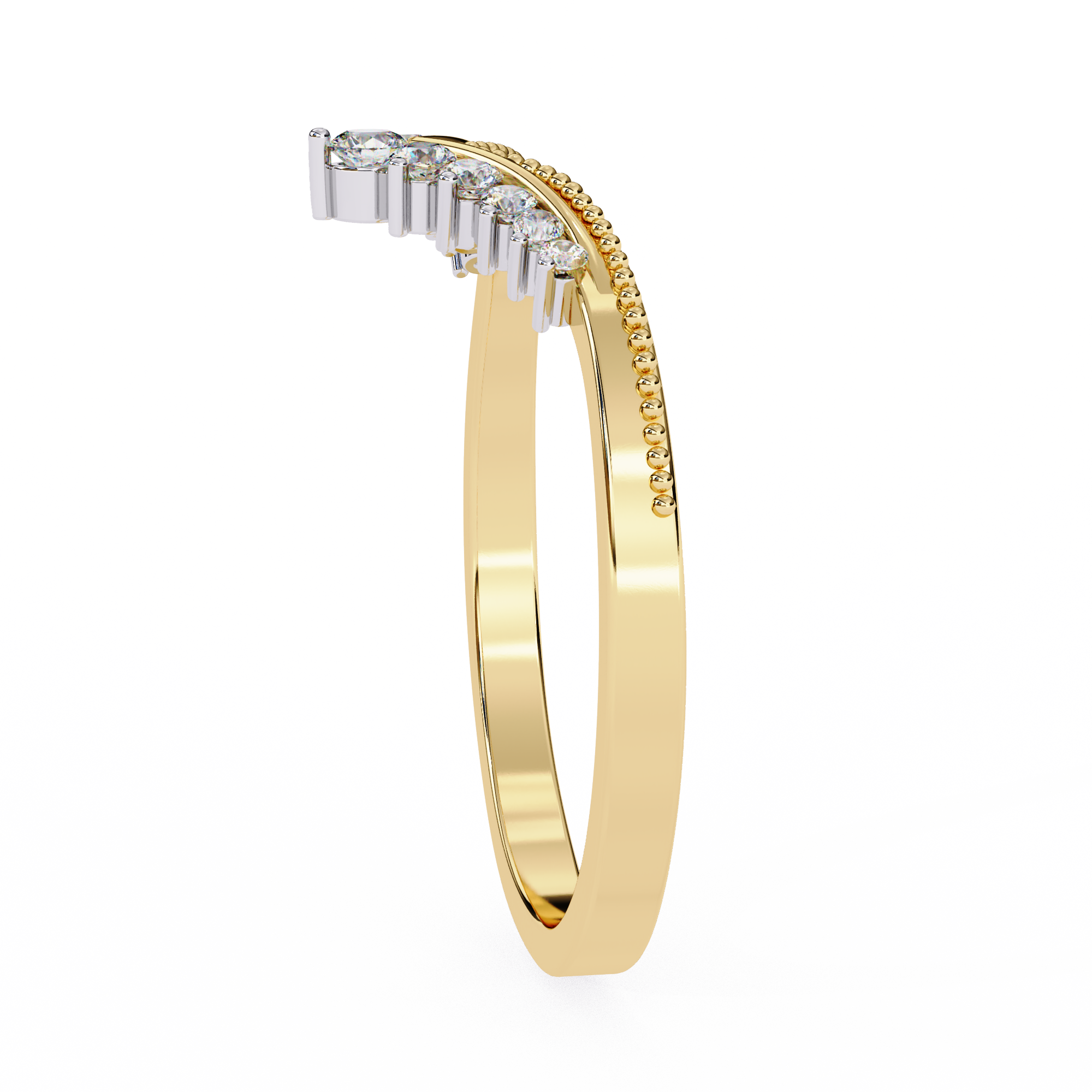 Ann Diamond Silver Band
