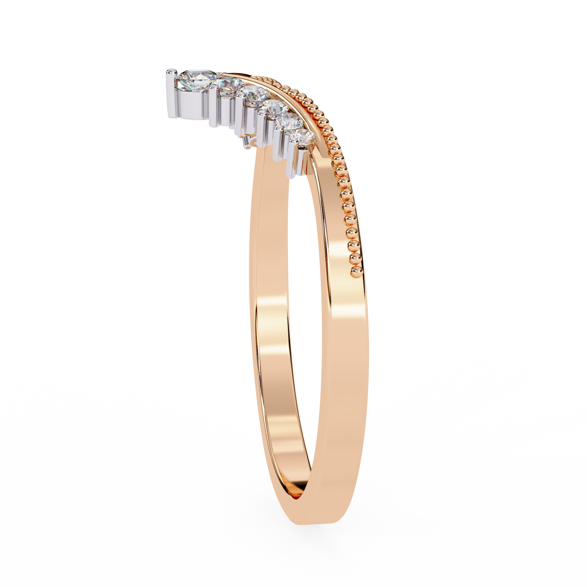 Ann Diamond Silver Band