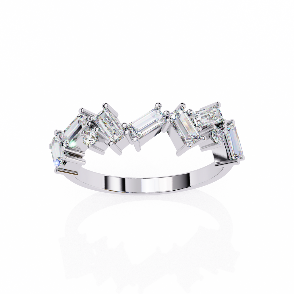 Waverly Diamond Silver Band