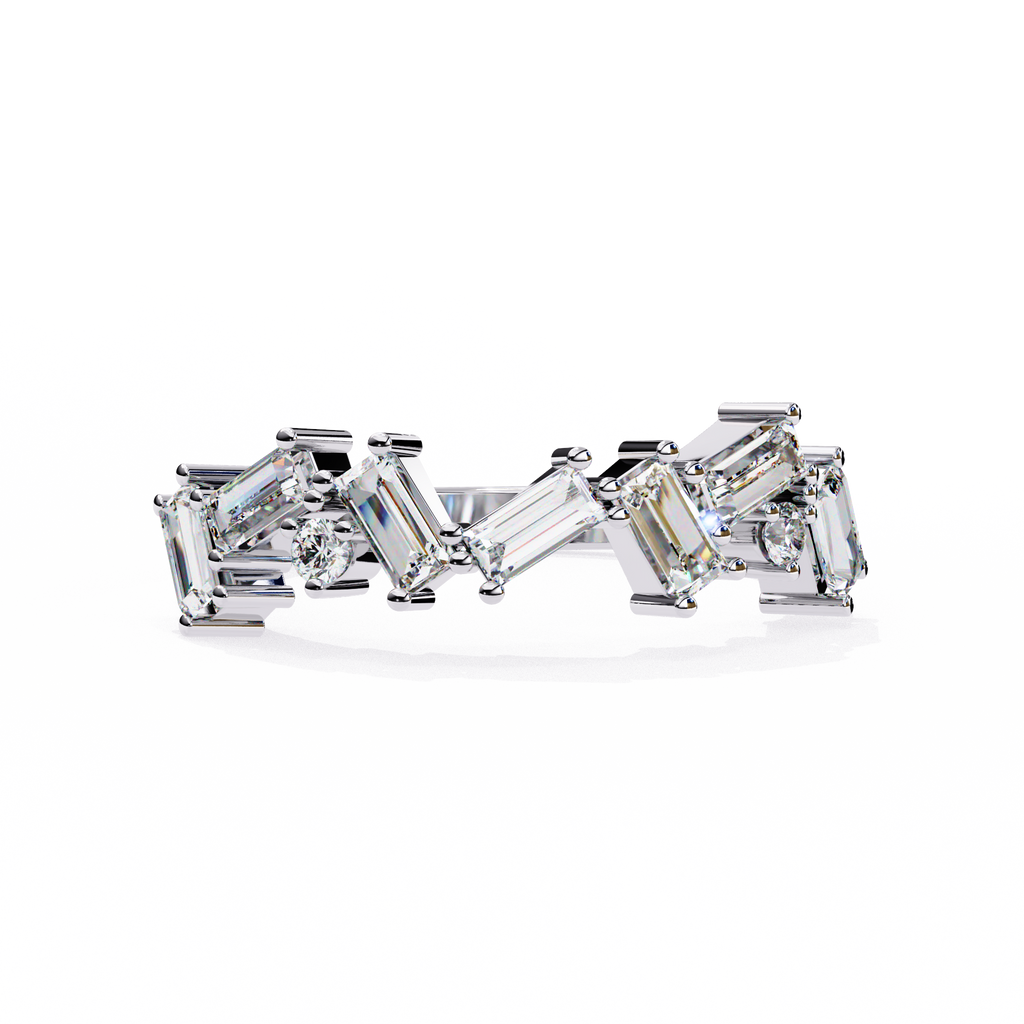 Waverly Diamond Silver Band