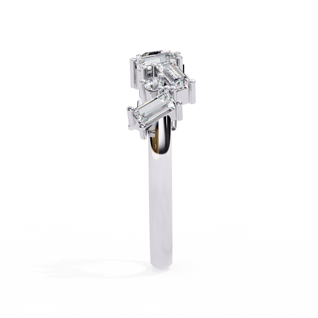 Waverly Diamond Silver Band