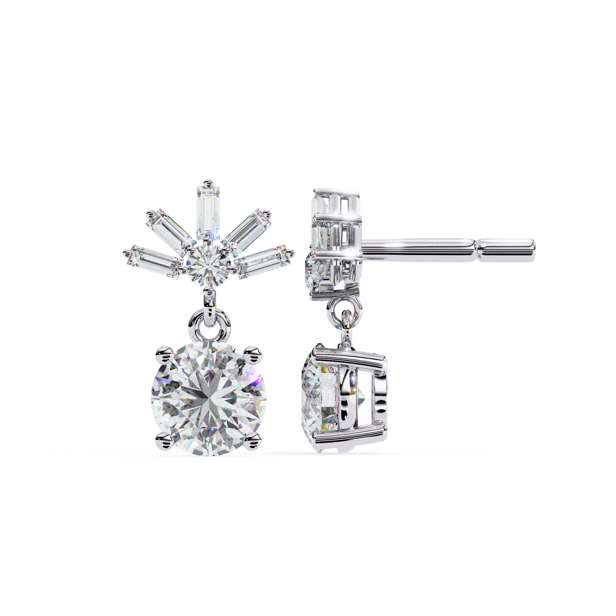 Leslie Solitaire Earring