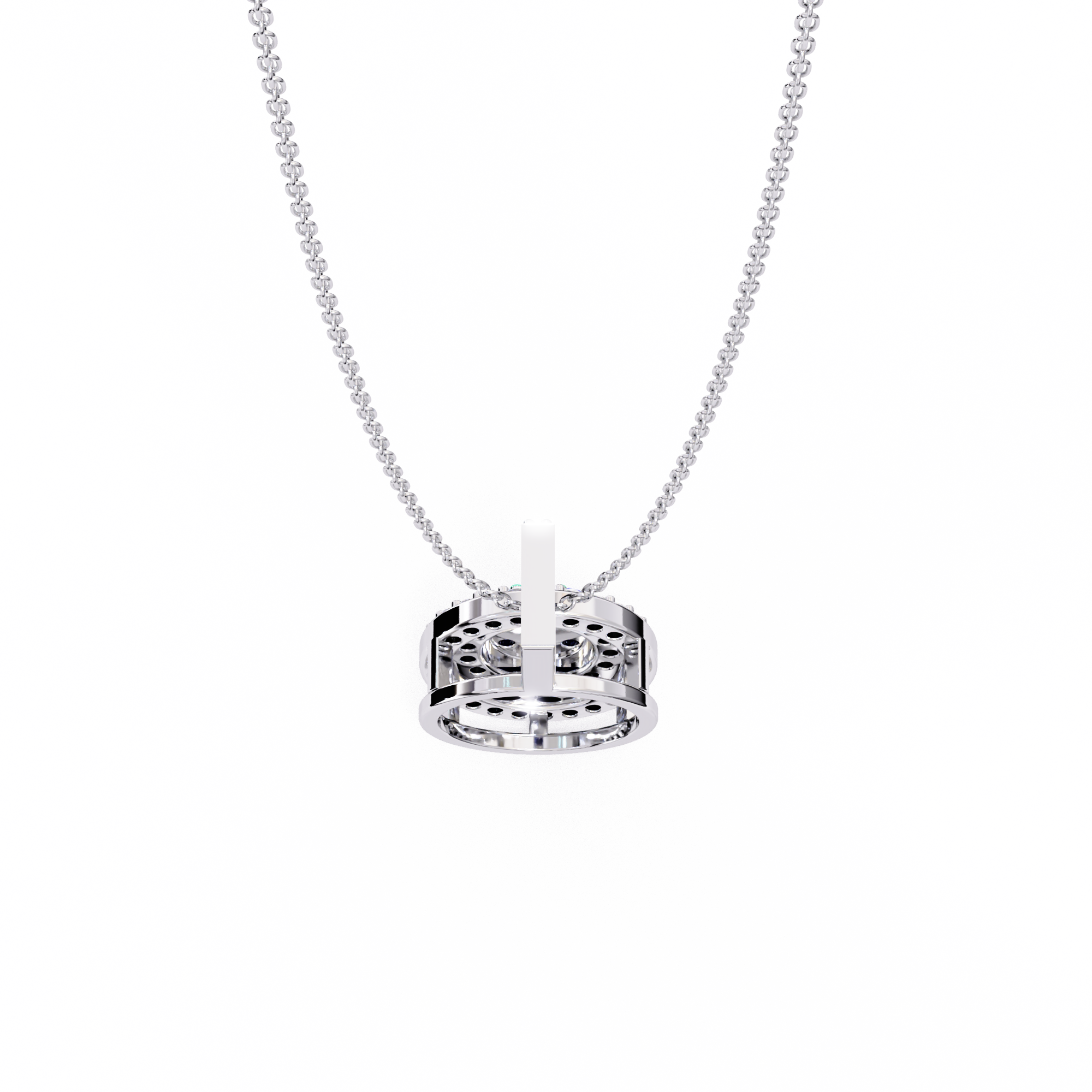 Miriam Diamond Silver Pendant