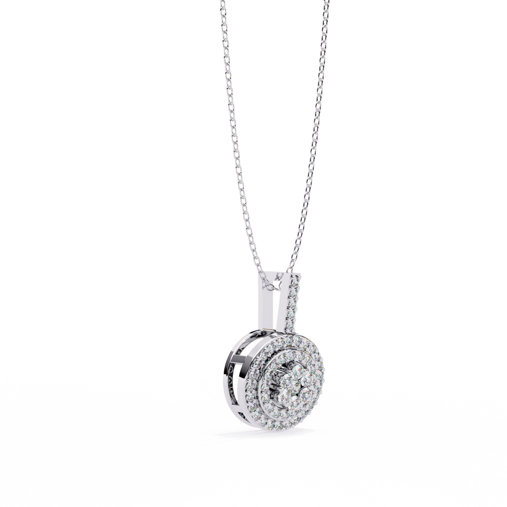 Miriam Diamond Silver Pendant