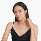 Aniyah Tennis Silver Necklace