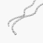 Aniyah Tennis Silver Necklace