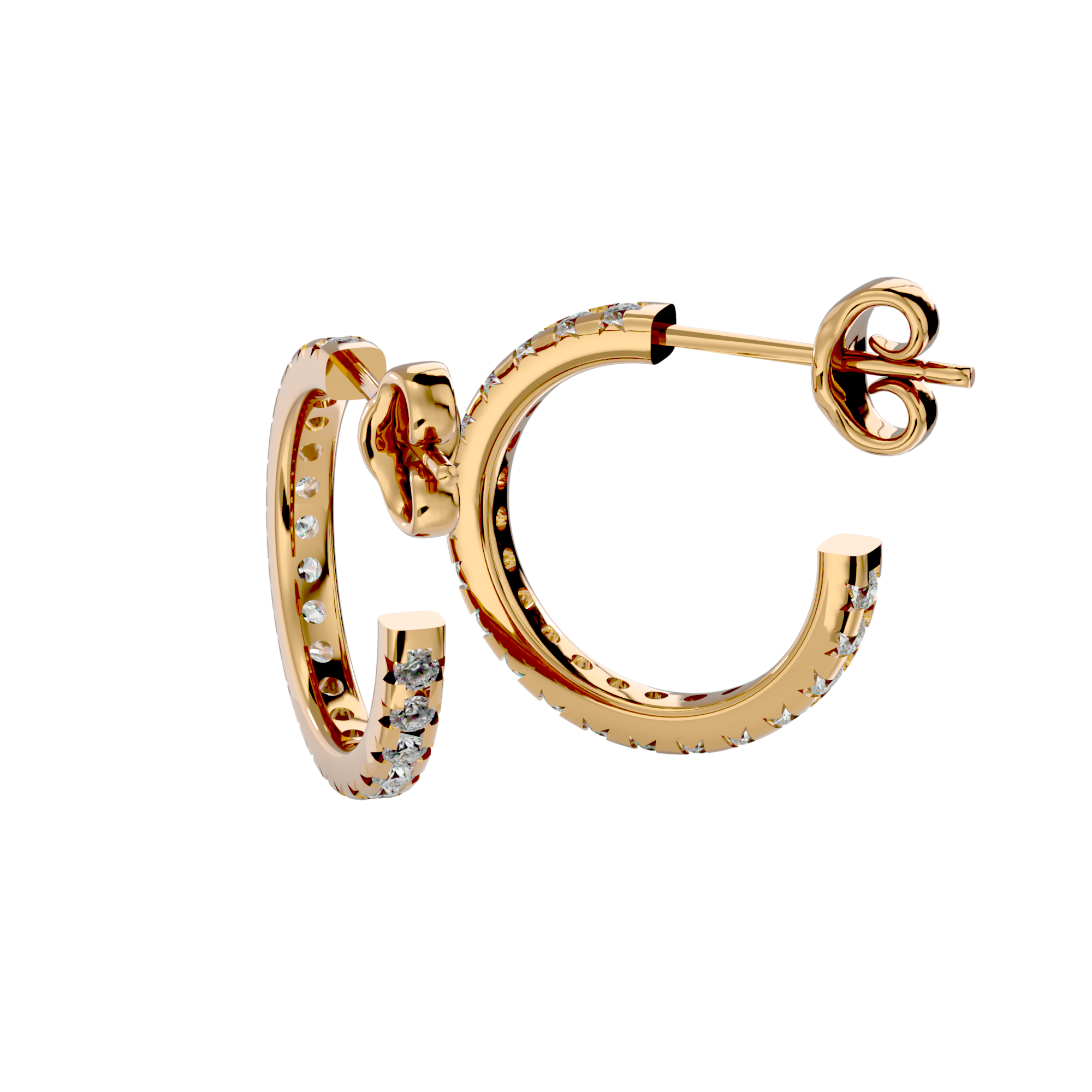 Paris Diamond Silver Earring