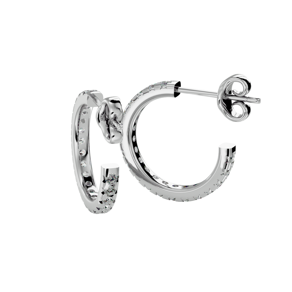 Paris Diamond Silver Earring