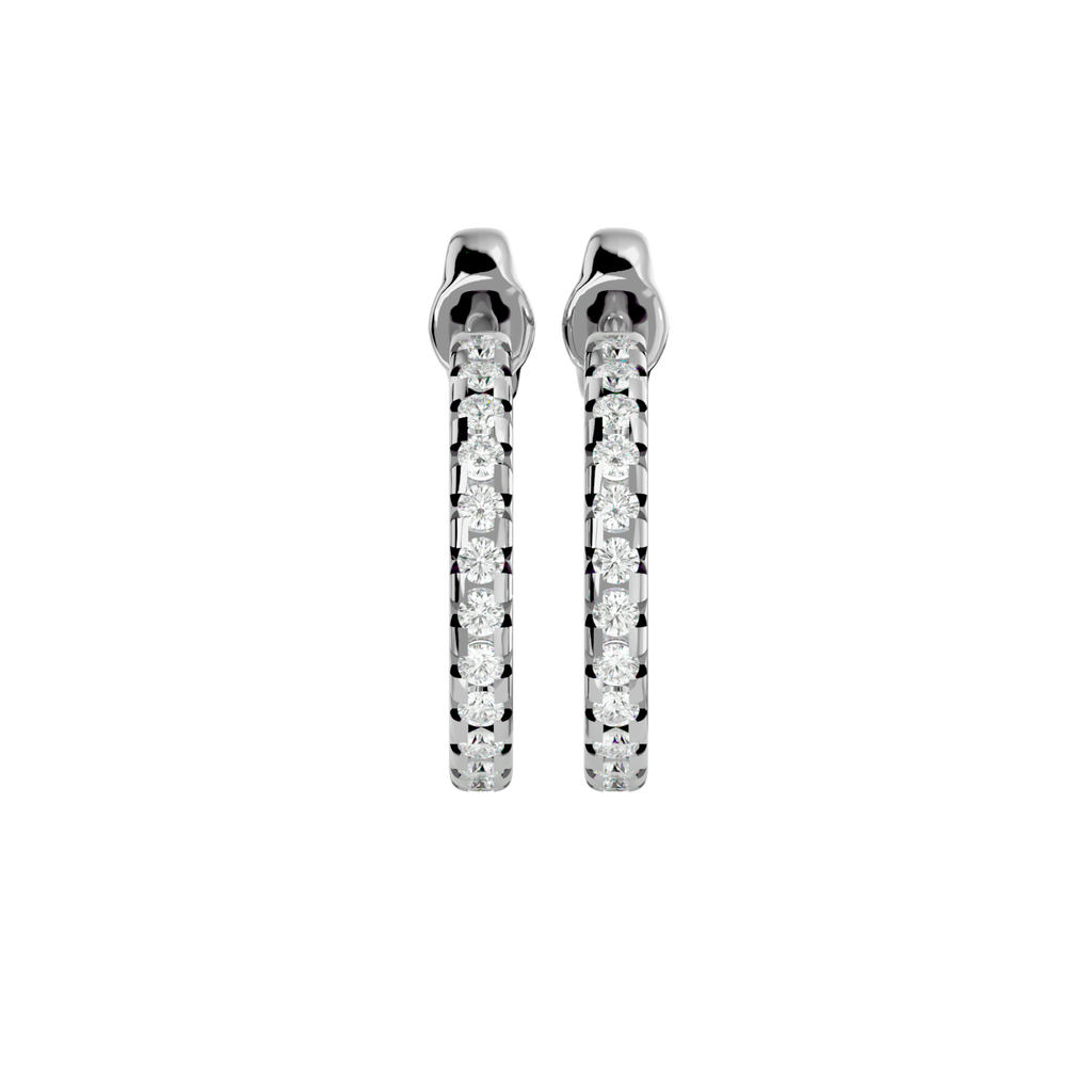 Paris Diamond Silver Earring