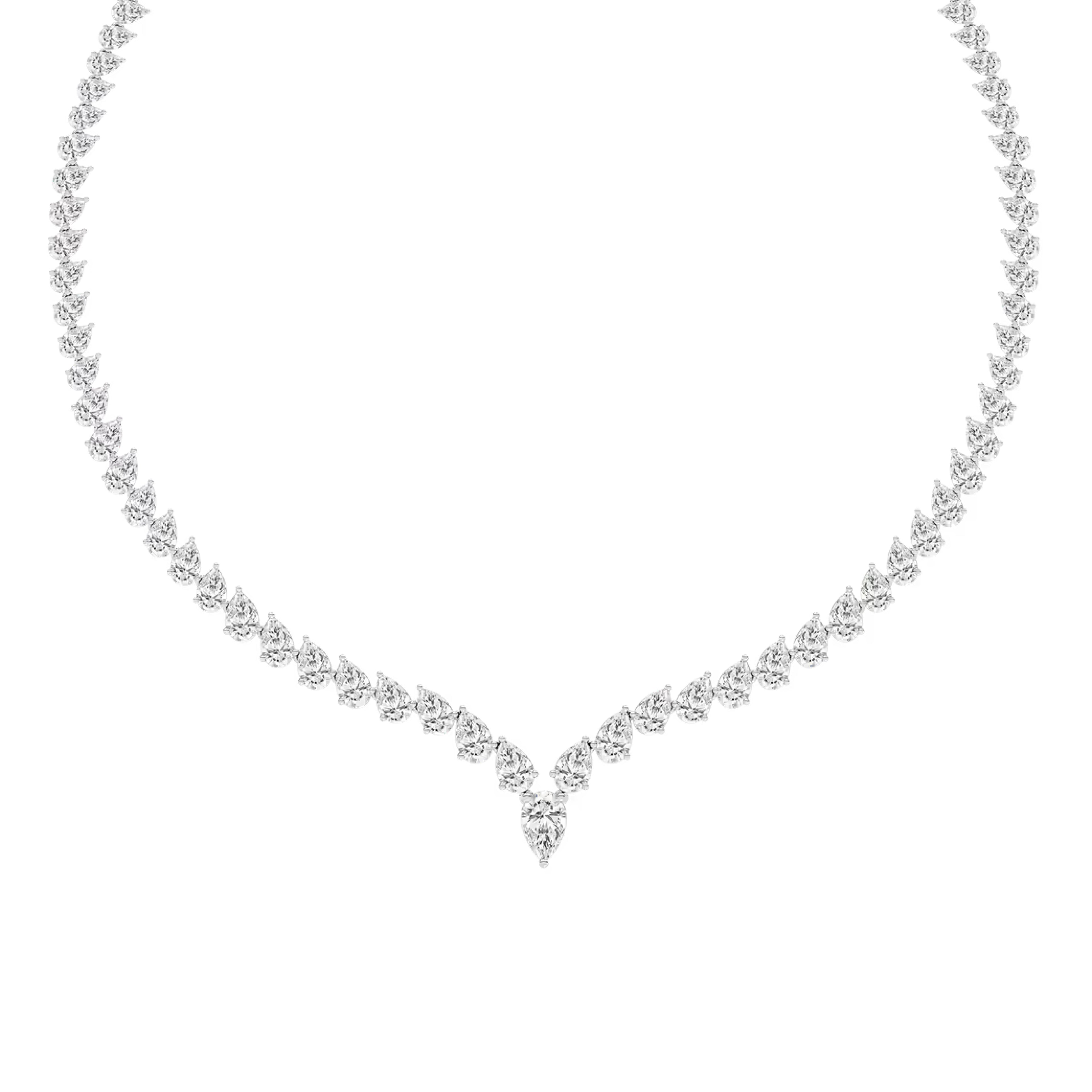 Adelaide Tennis Silver  Necklace
