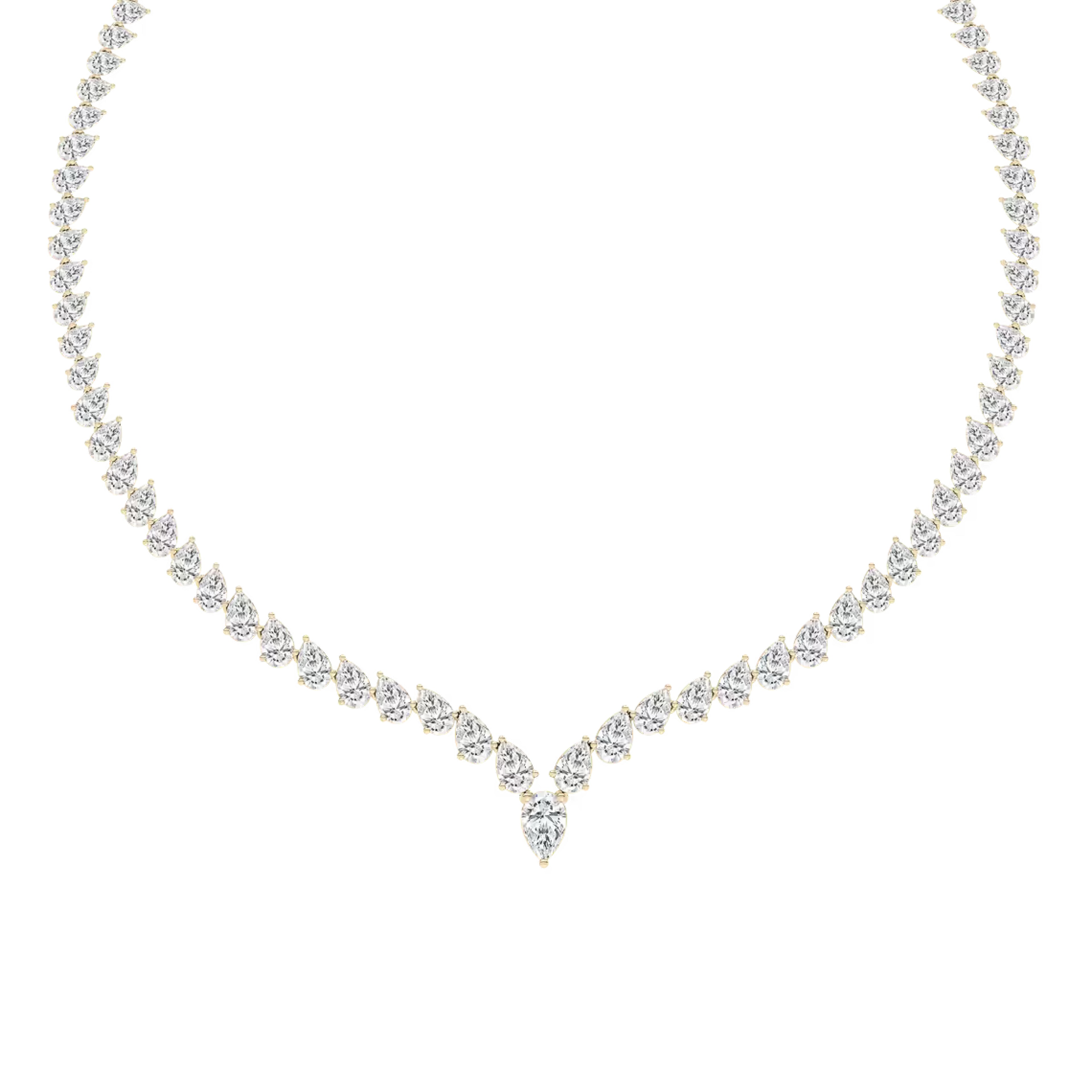 Adelaide Tennis Silver  Necklace
