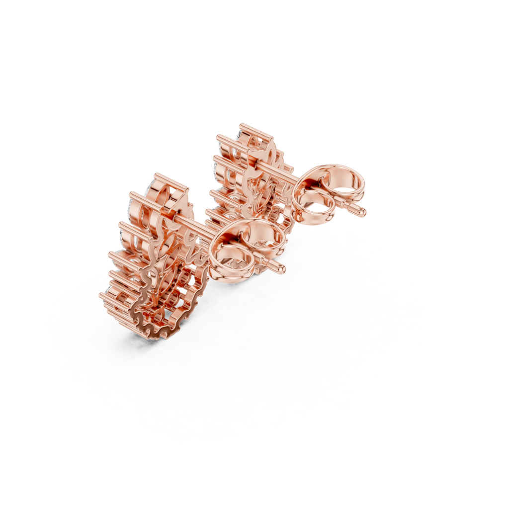 Makenna Diamond Silver Earring