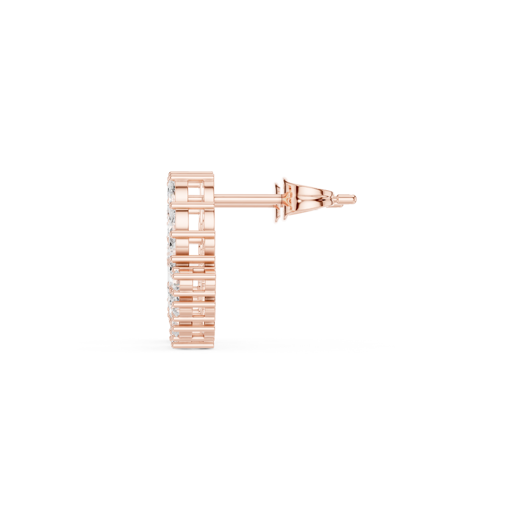 Makenna Diamond Silver Earring