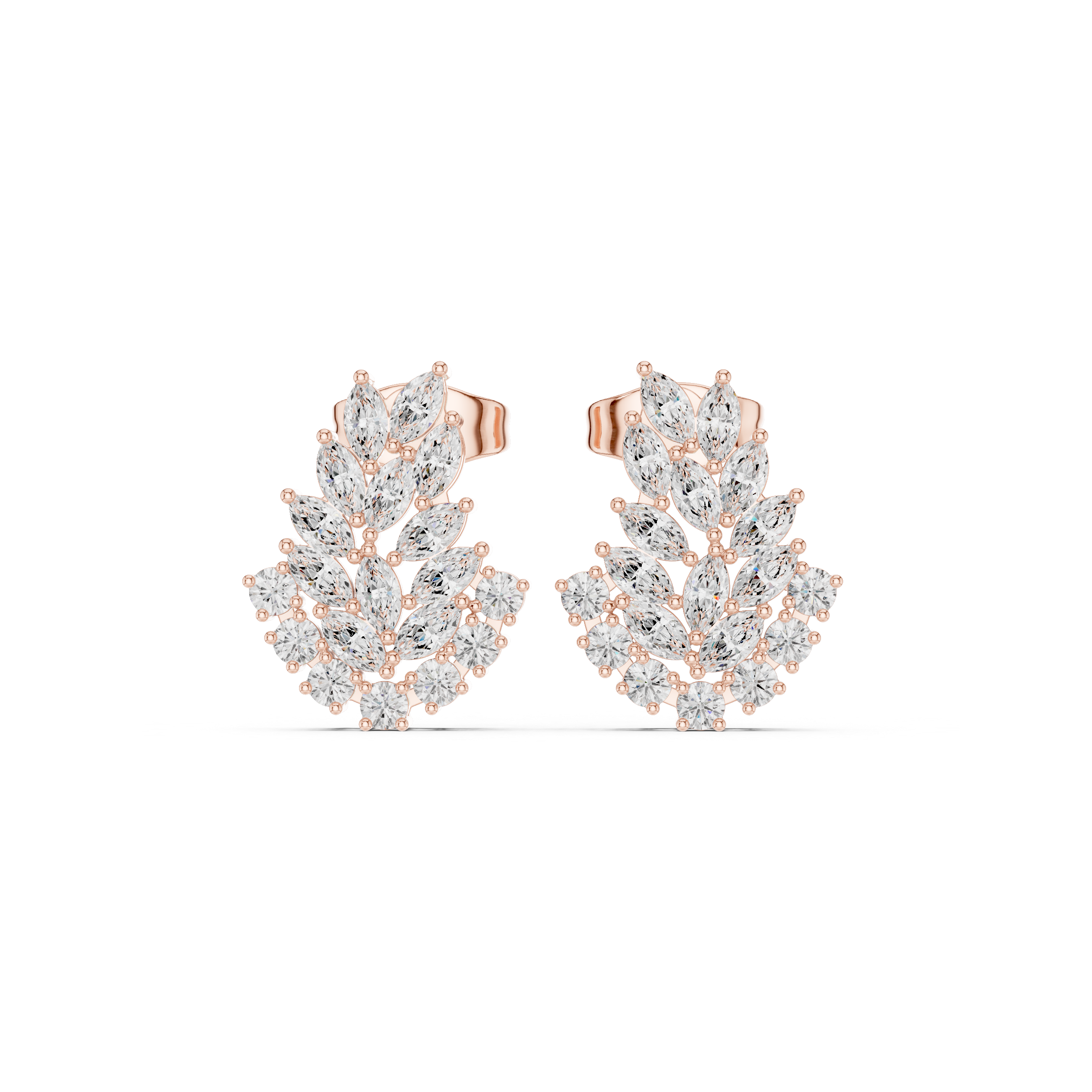 Makenna Diamond Silver Earring