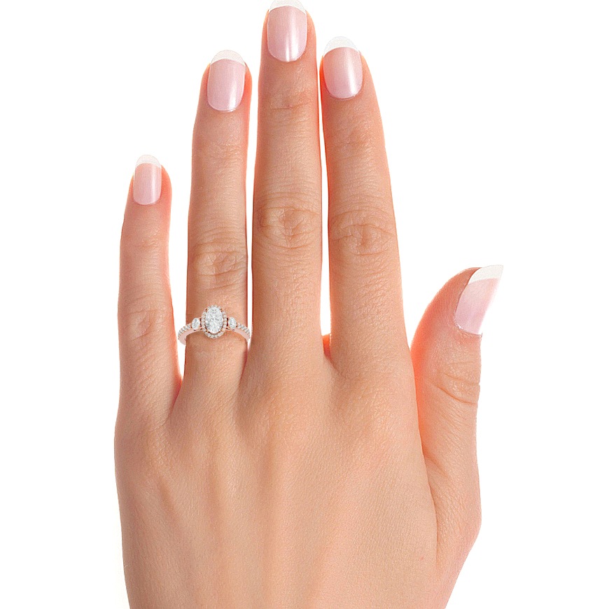 Saylor Halo Silver Ring