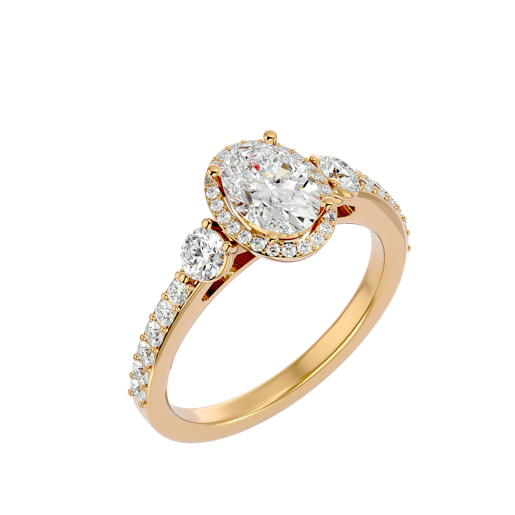 Saylor Halo Silver Ring