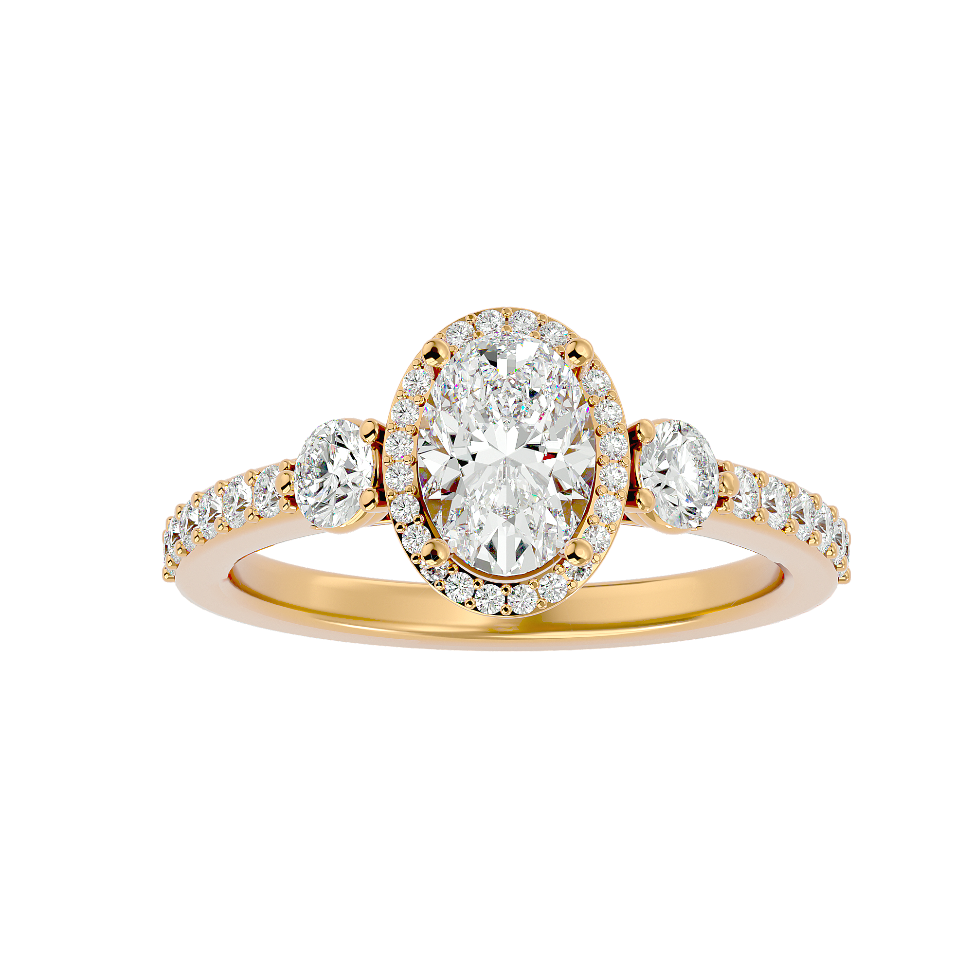 Saylor Halo Silver Ring