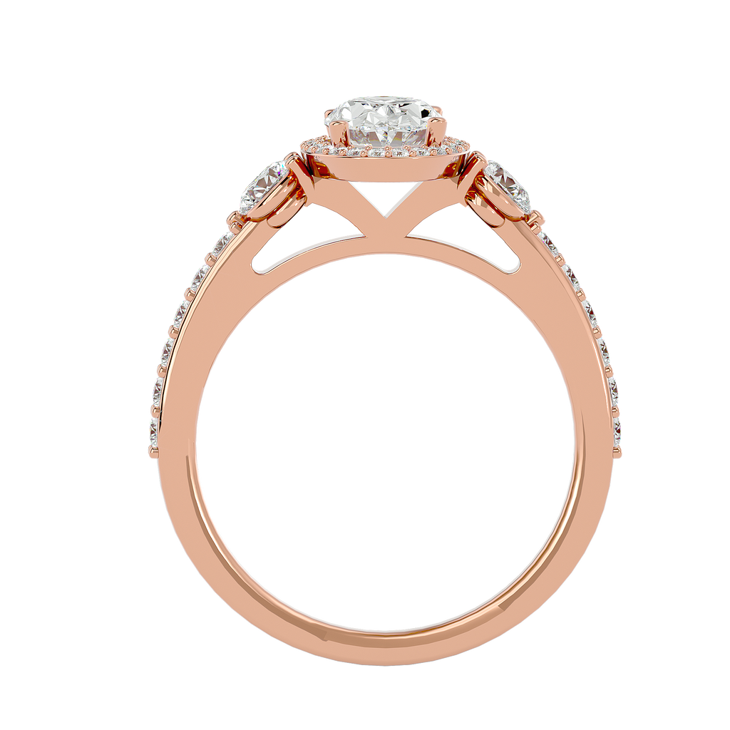 Saylor Halo Silver Ring