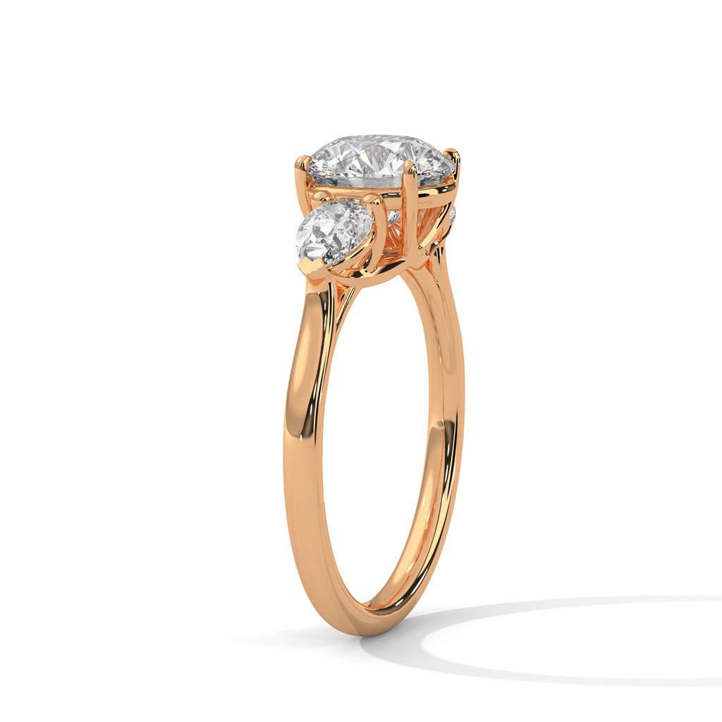 Kennedi Three Stone Ring