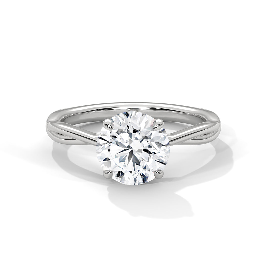 Keilani Solitaire Silver Ring