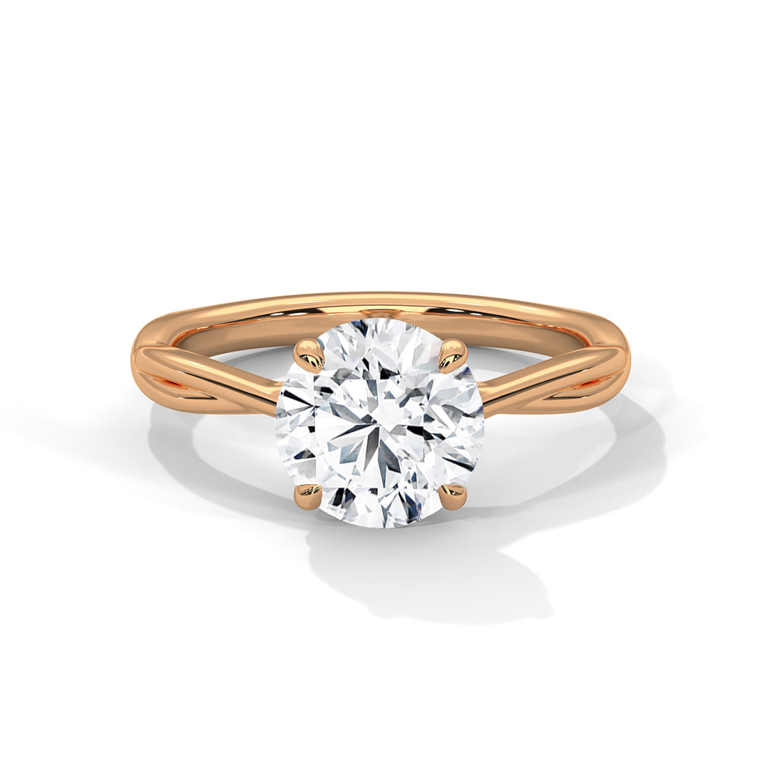 Keilani Solitaire Silver Ring