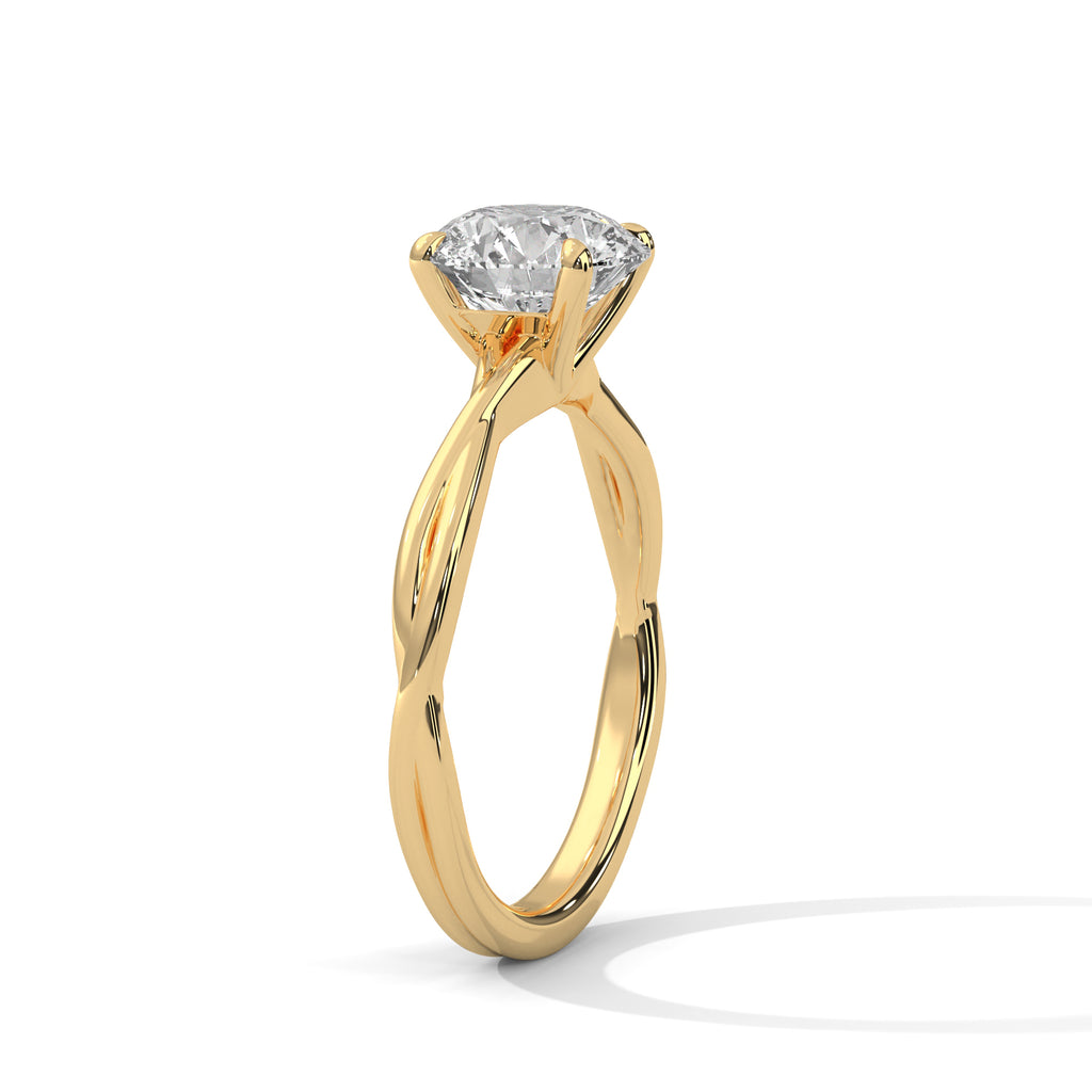 Keilani Solitaire Silver Ring
