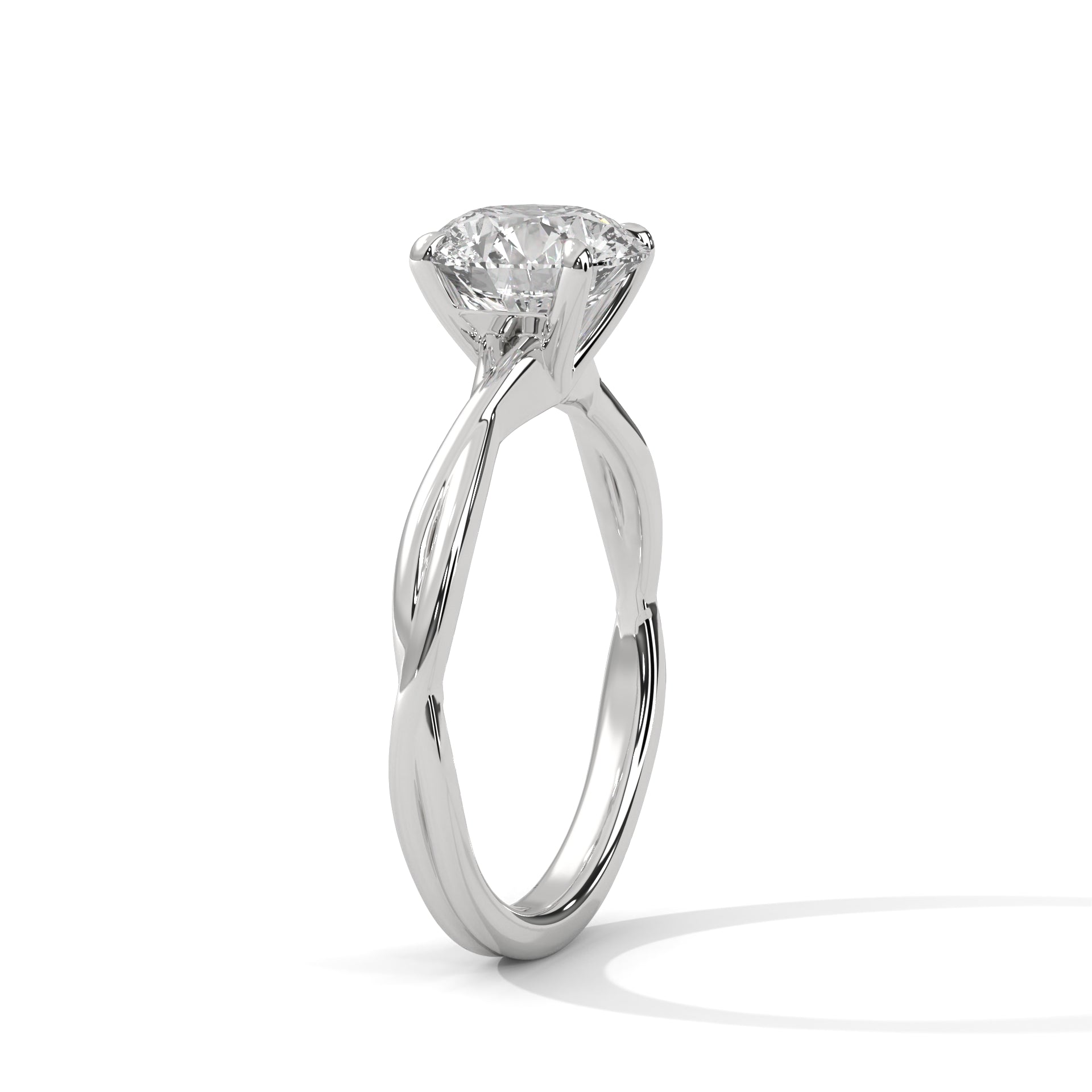 Keilani Solitaire Silver Ring