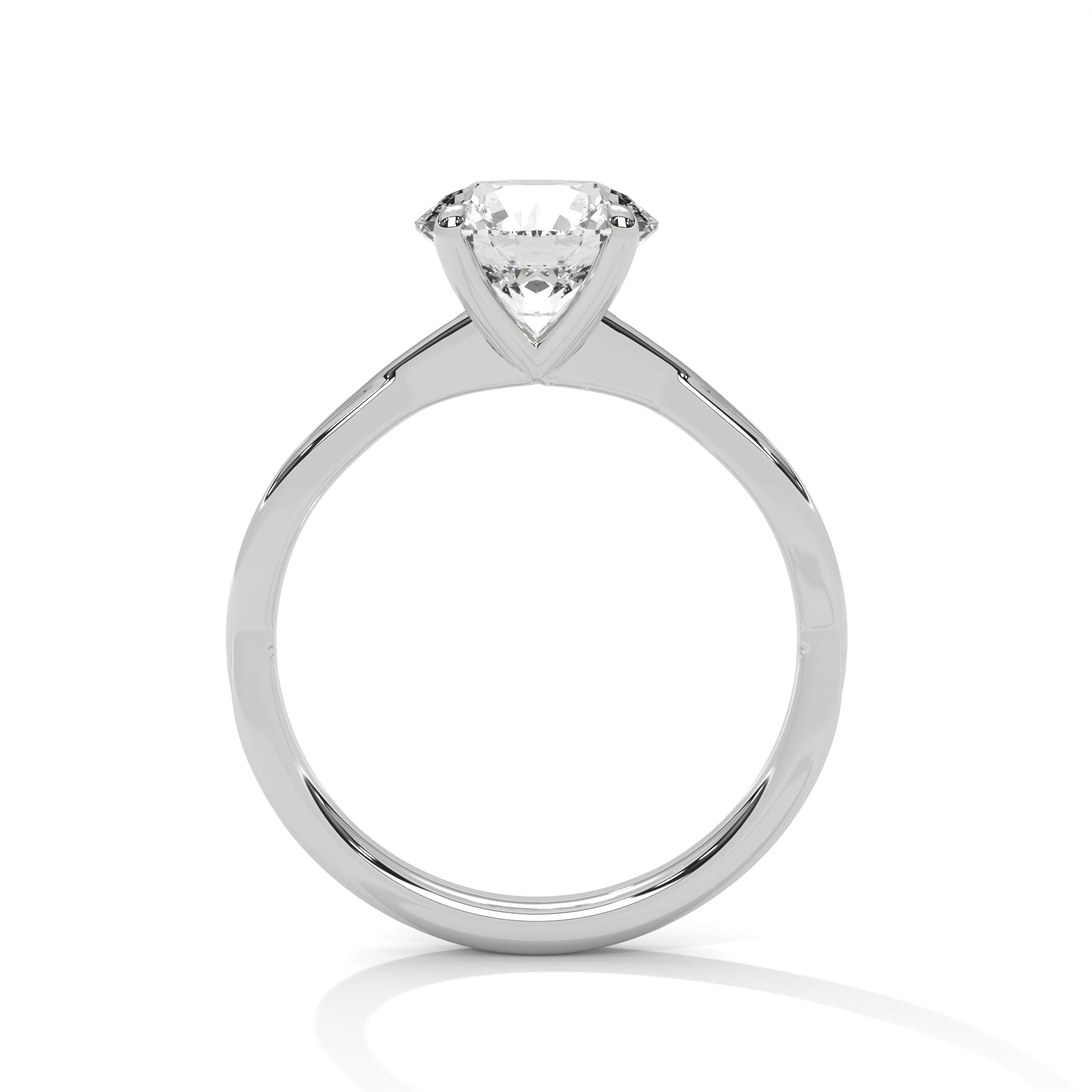 Keilani Solitaire Silver Ring
