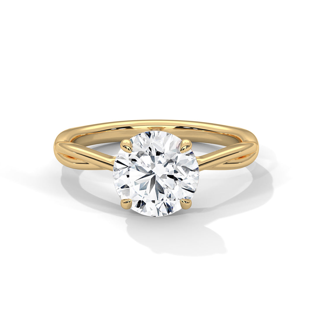 Keilani Solitaire Silver Ring