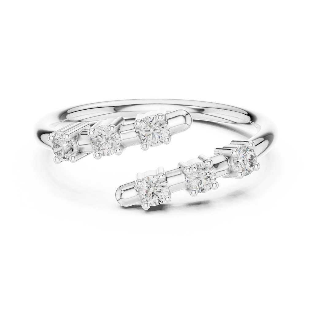 Allie Diamond Silver Band