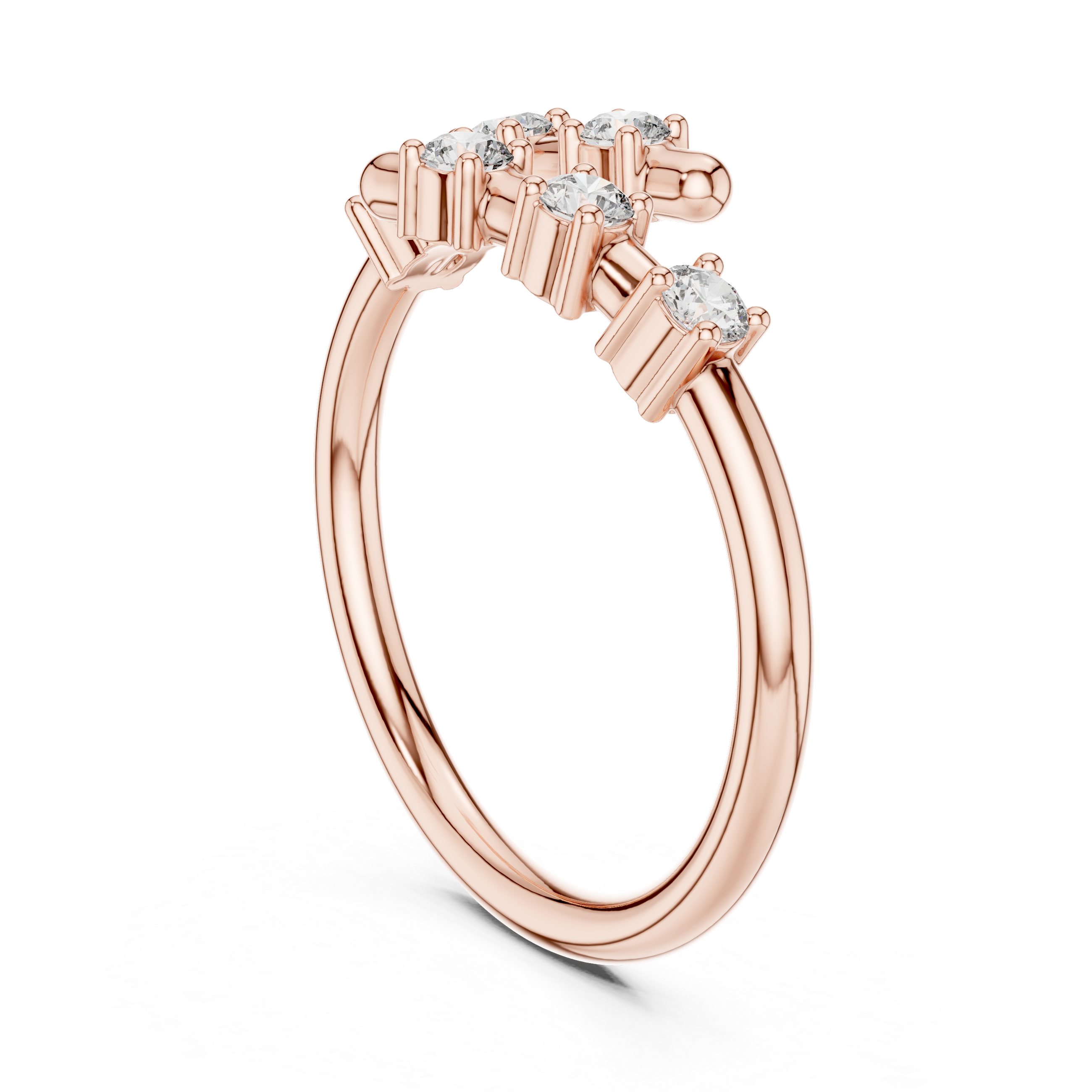 Allie Diamond Silver Band