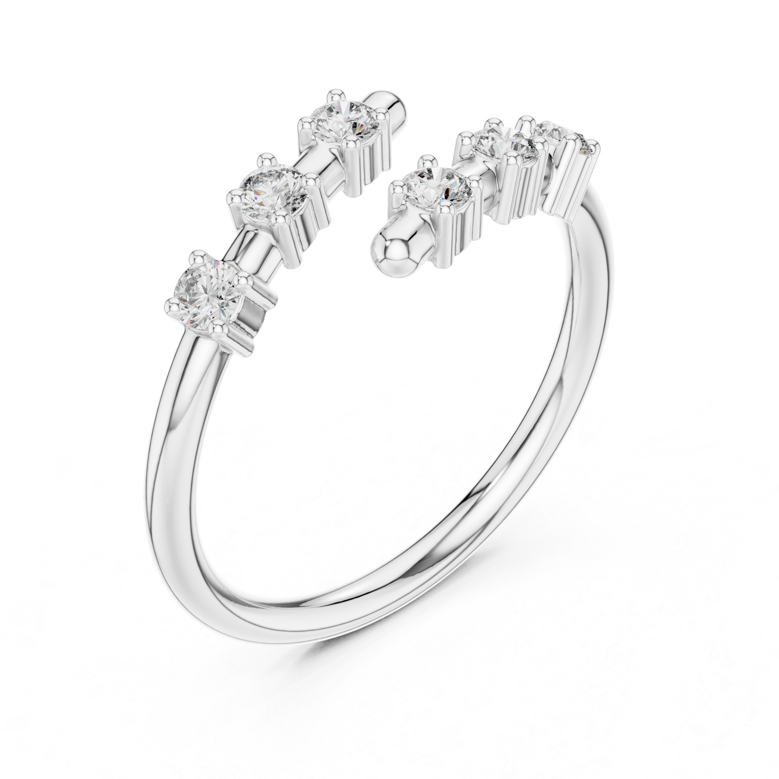 Allie Diamond Silver Band