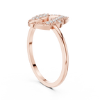 Zora Diamond Silver Ring