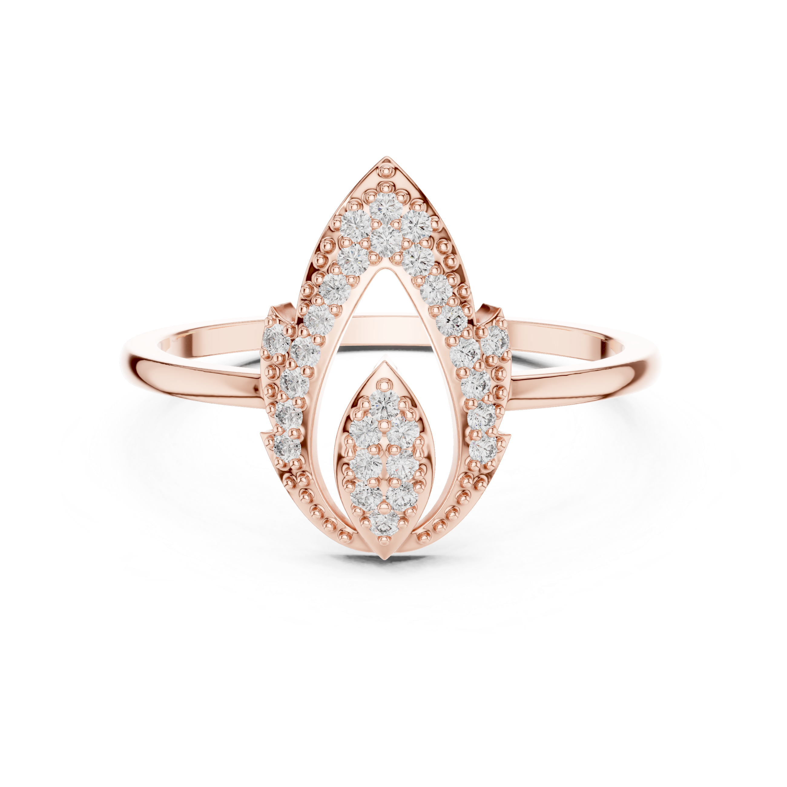 Zora Diamond Silver Ring