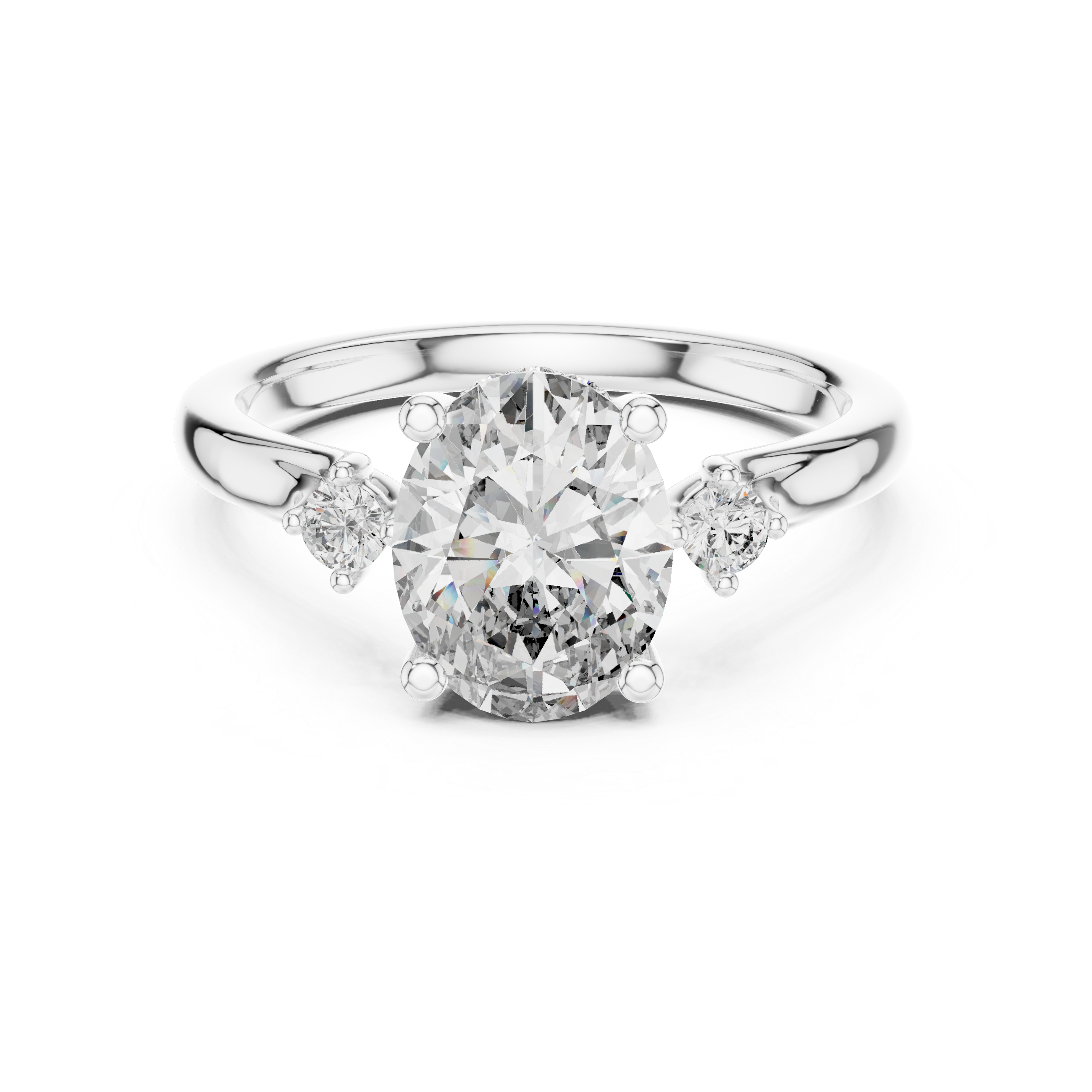 Shelby Solitaire Silver Ring