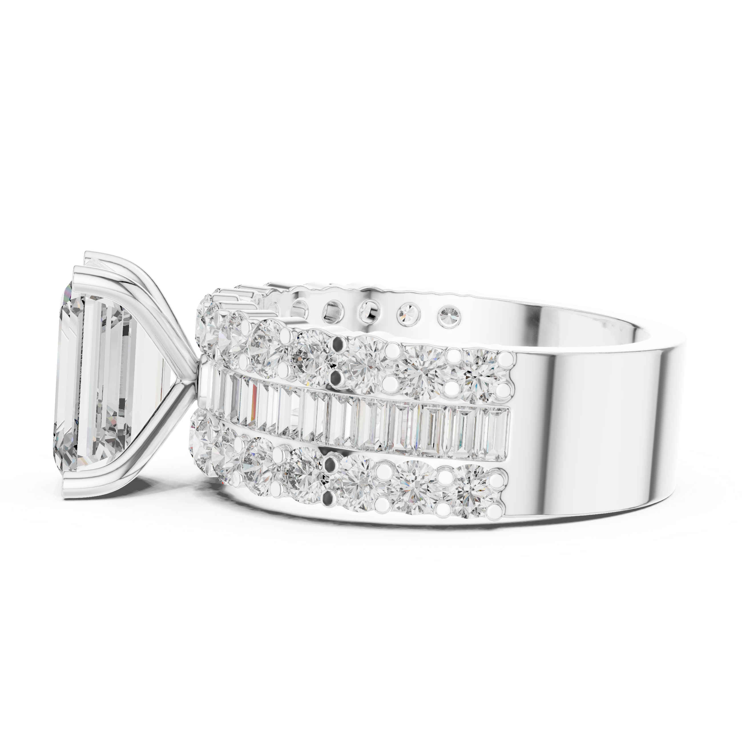 Olive Solitaire Ring