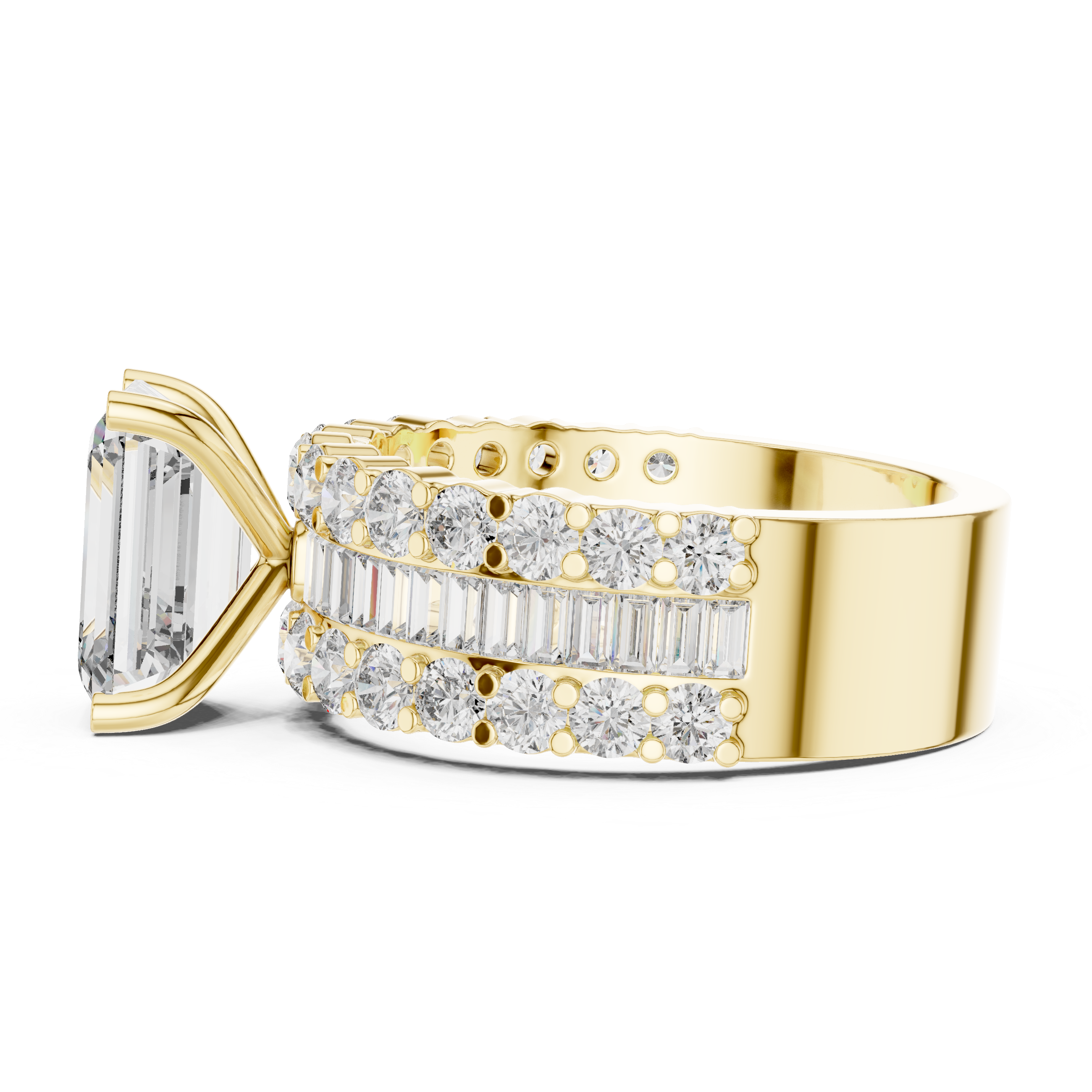 Olive Solitaire Ring