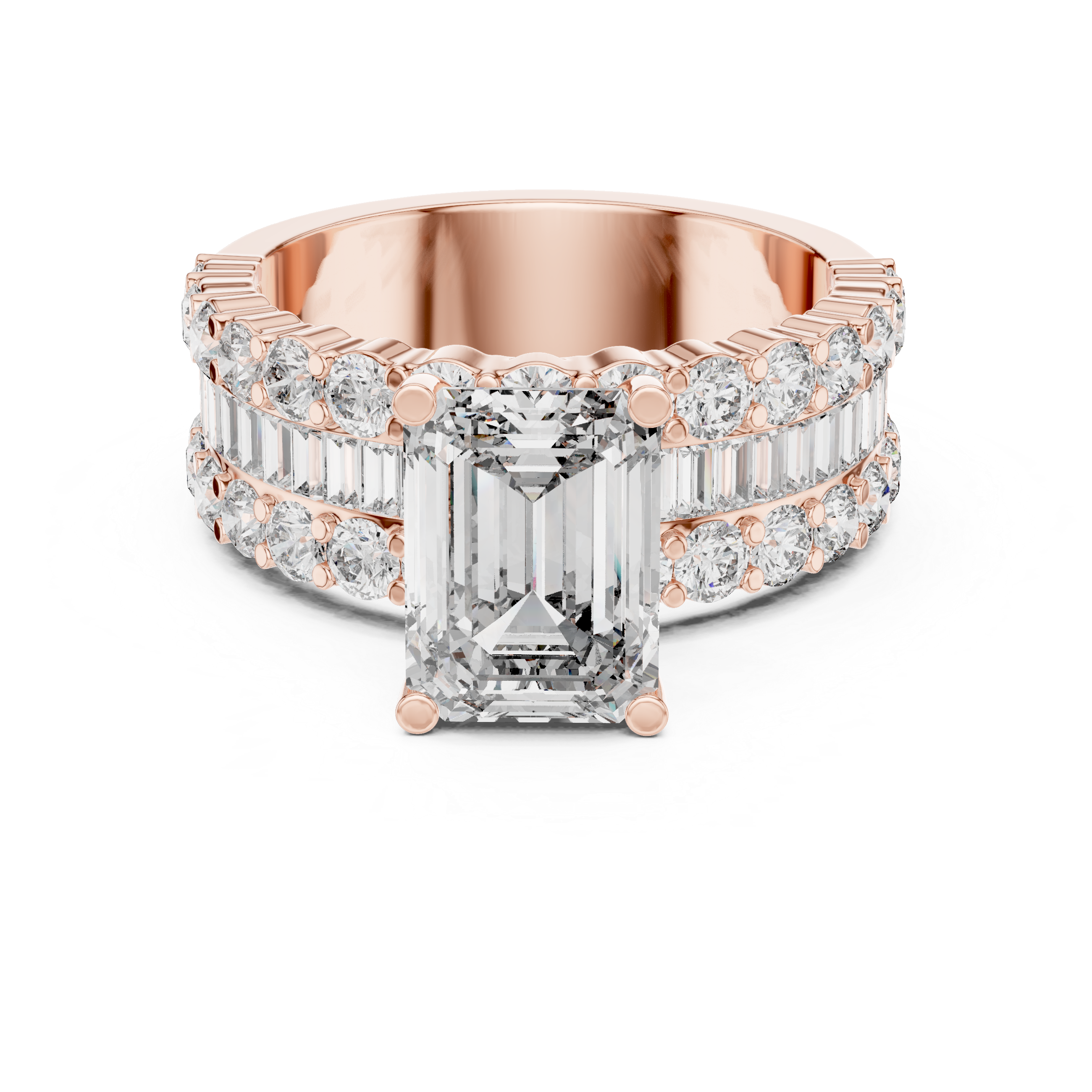 Olive Solitaire Ring